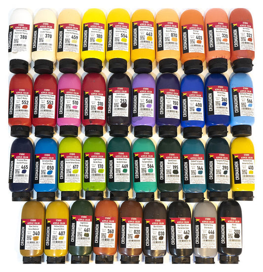 Pack Full de 39 colores Acrilicos Cromagnon - 100 ml