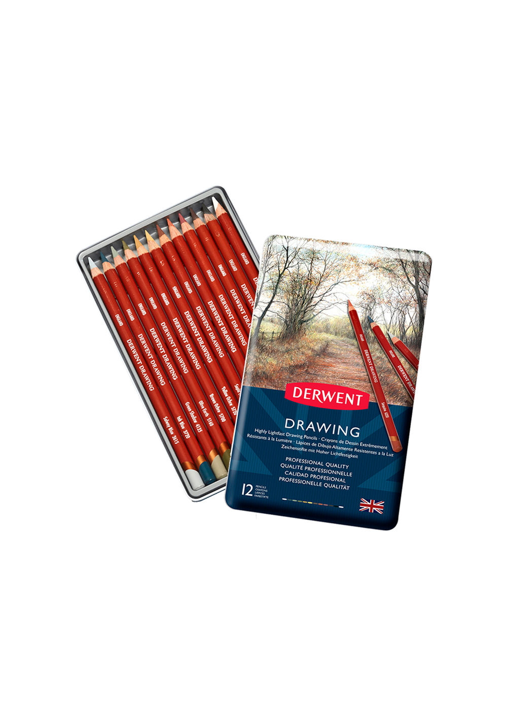 Lápices de Colores Derwent Drawing Set 12