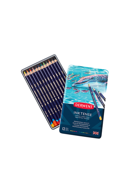 Lápices de Tinta Solubles al Agua Derwent Inktense Set 12 Colores