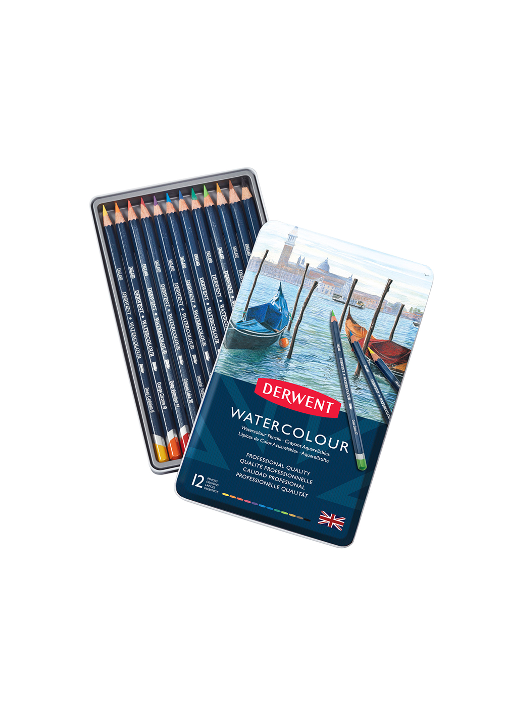 Lápices de Colores Acuarelables Derwent Watercolour Set 12