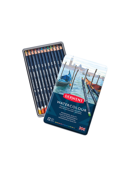 Lápices de Colores Acuarelables Derwent Watercolour Set 12