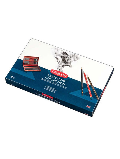 Lápices de Dibujo Derwent Set 72 Unidades Caja de Madera