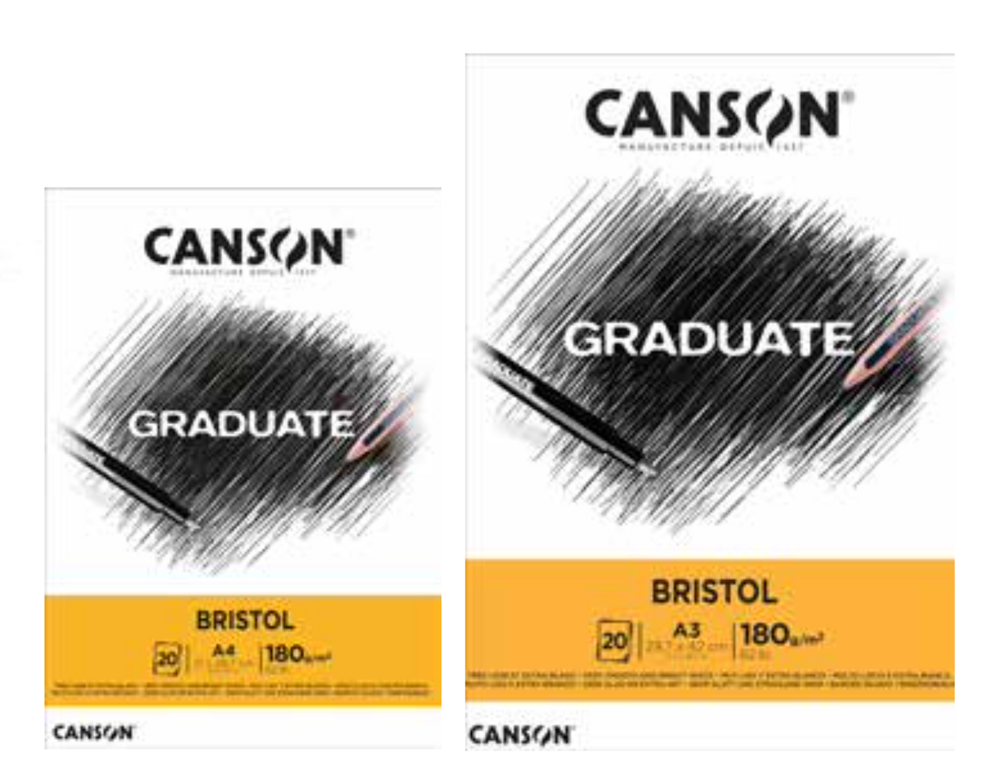 Block Dibujo Canson Graduate Bristol A3 180gr