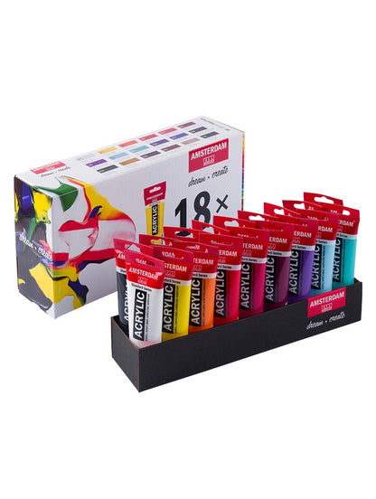 Acrílico Amsterdam Set 18 Colores 120ml Serie Standard