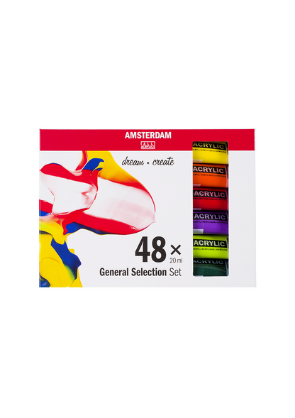 Acrílico Amsterdam Set 48 Colores 20ml Selección General