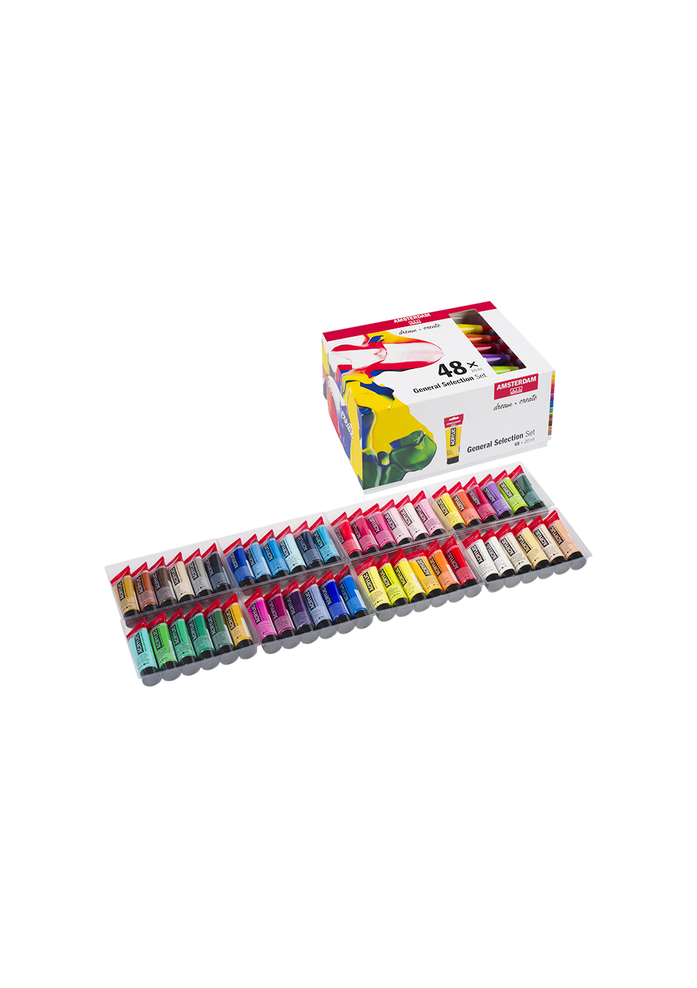 Acrílico Amsterdam Set 48 Colores 20ml Selección General