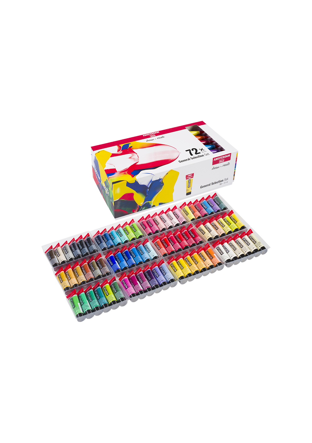 Acrílico Amsterdam Set 72 Colores 20ml Selección General