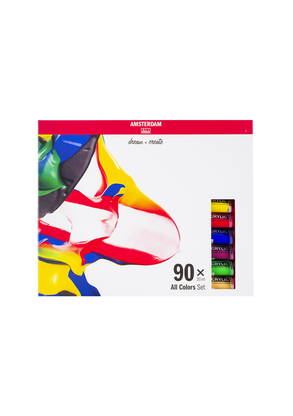 Acrílico Amsterdam Set 90 Colores 20ml Selección General