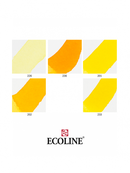 Marcadores Acuarela Ecoline Set 5 Amarillo