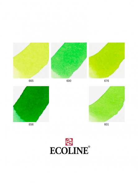 Marcadores Acuarela Ecoline Set 5 Verde