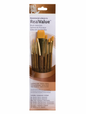 Pinceles Princeton RealValue Mango Corto Café Pelo Sintético Taklon Dorado Set 7 (2)