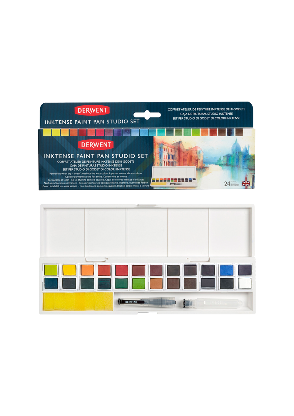 Tinta en Pastillas Solubles al Agua Derwent Inktense Set 24 Colores