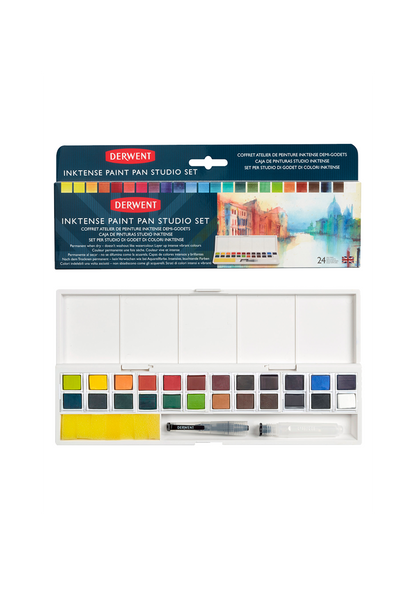 Tinta en Pastillas Solubles al Agua Derwent Inktense Set 24 Colores